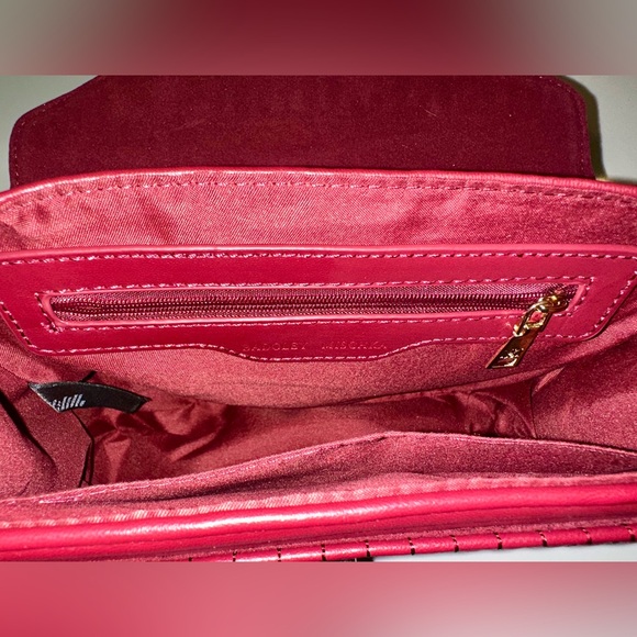 Badgley Mischka Quilted Vegan Leather Satchel Wine NWT MSRP $179 - Picture 5 of 7